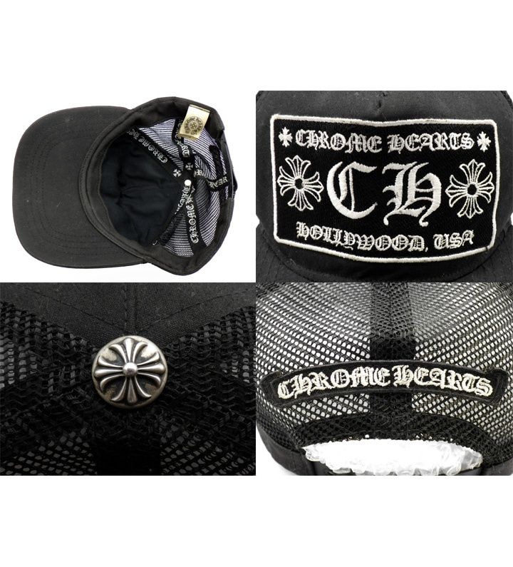 クロムハーツ CHROME HEARTS 【 CH TRUCKER CAP 】 CH 刺繍 ワッペン