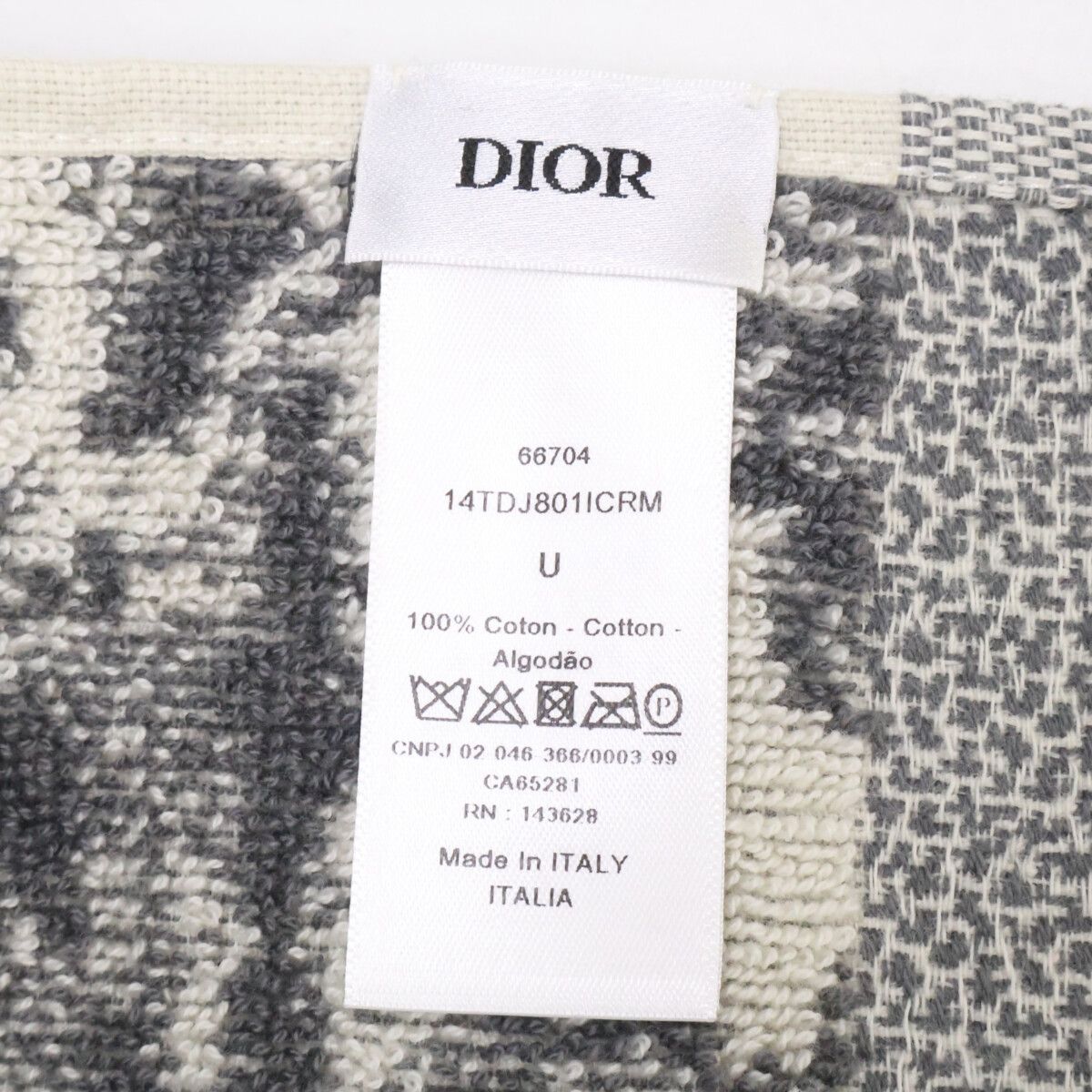 DIOR ディオール 【新品同様】14TDJ801ICRM トワルドゥジュイ フリンジ