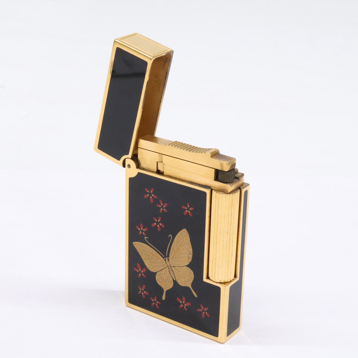 S.T. Dupont エス テー デュポン ライン2 蝶 本漆 ブラック ガス