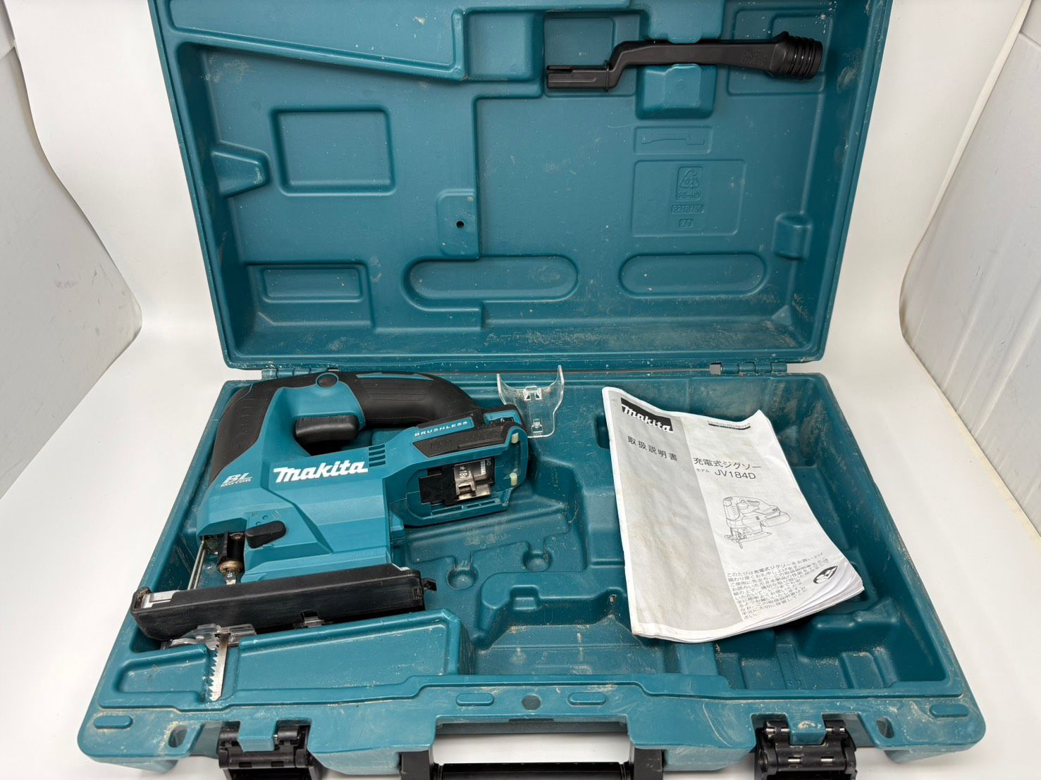 ◆Makita マキタ 充電式ジグソー JV184D 電動工具 説明書,ケース付き 中古 現状◆21895★