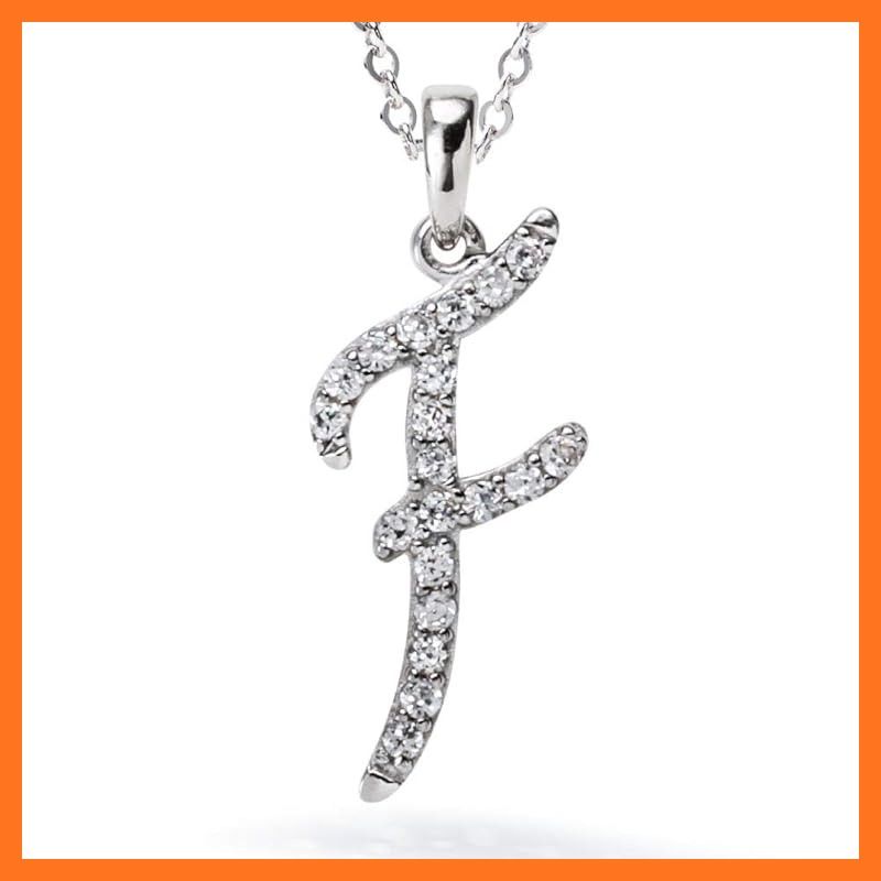 【新品】 [Gift from New York] イニシャル ネックレス F アルファベット レディース プラチナ 加工 シルバー925 金属アレルギー対応 女性 プレゼント