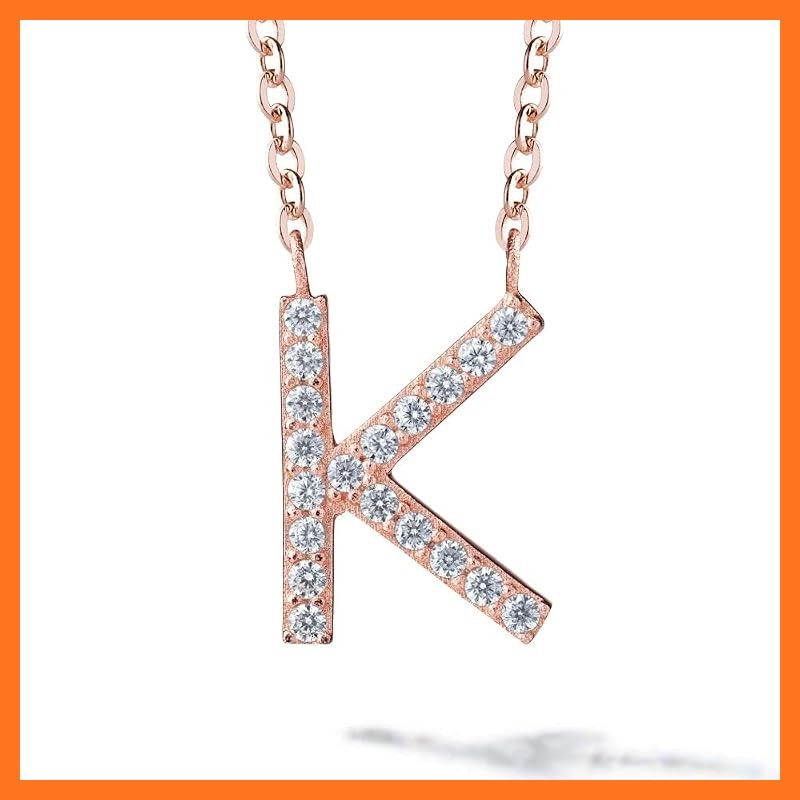 【新品】 [Gift from New York] イニシャル ネックレス レディース K アルファベット K18 ピンクゴールド 加工 ブランド プレゼント 女性