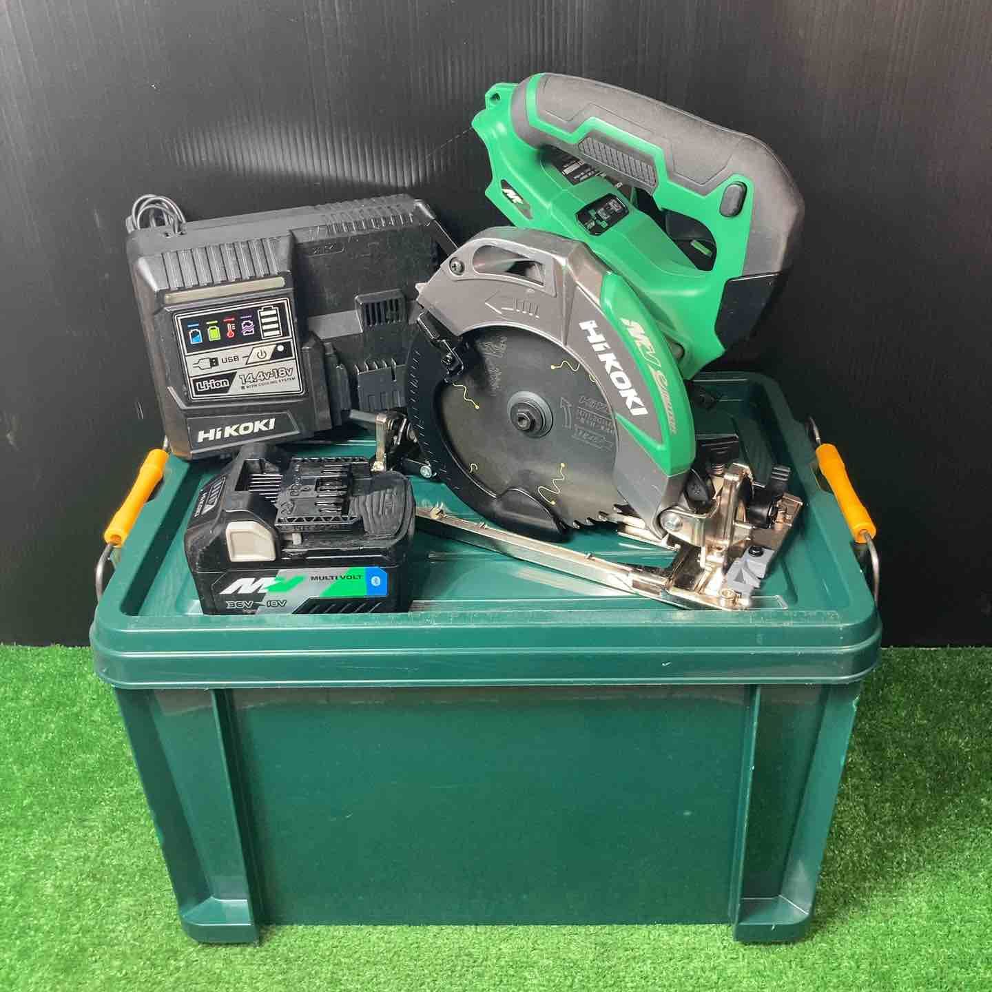 ★ハイコーキ(HIKOKI ※旧:日立工機) コードレス丸のこ C3605DC(SK)(2XPS) ◎バッテリー1個、代用ケース付き【岩槻店】