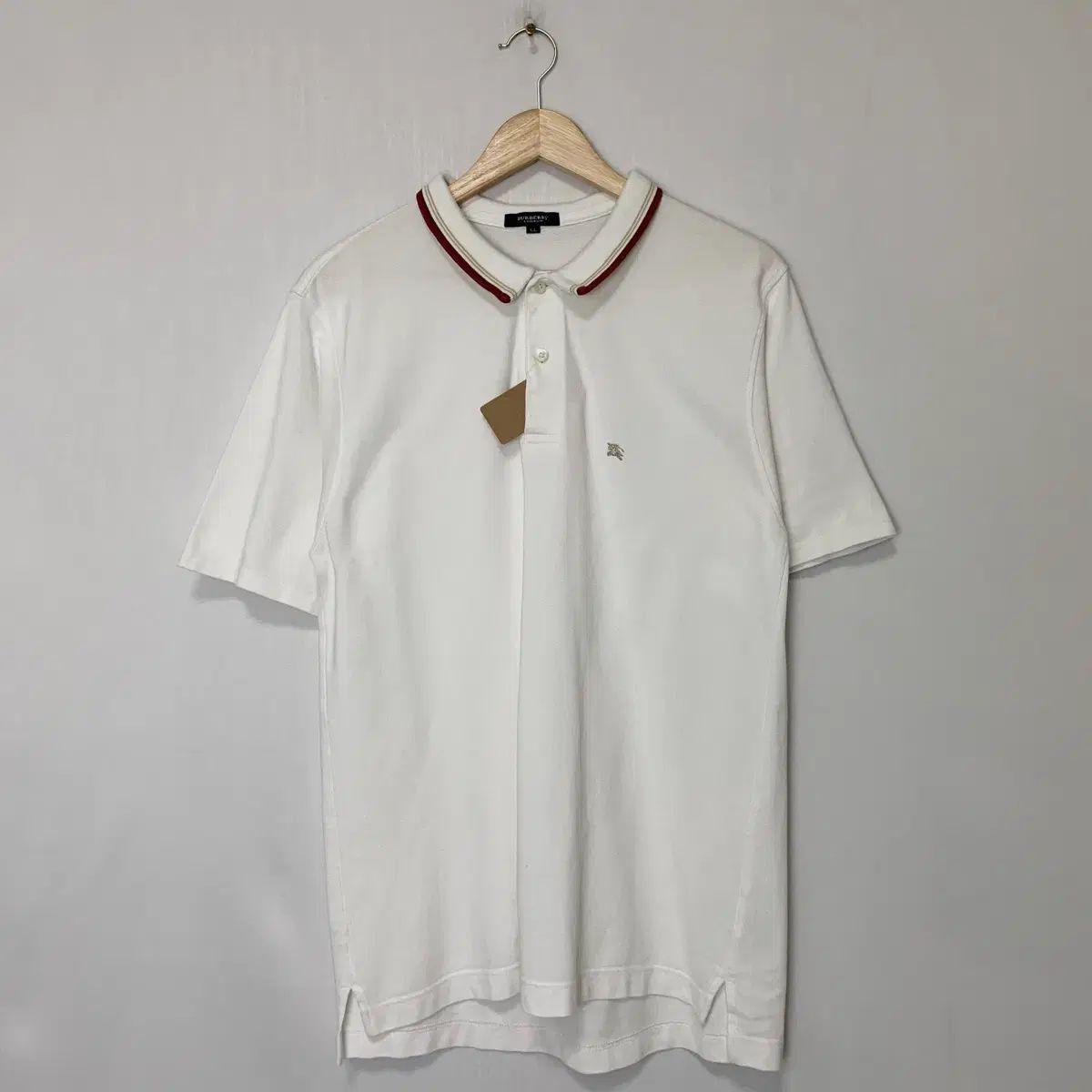 バーバリー ロンドン Kara LINE バイカラー 白 半袖 ポロ Tシャツ ユニセックス XL