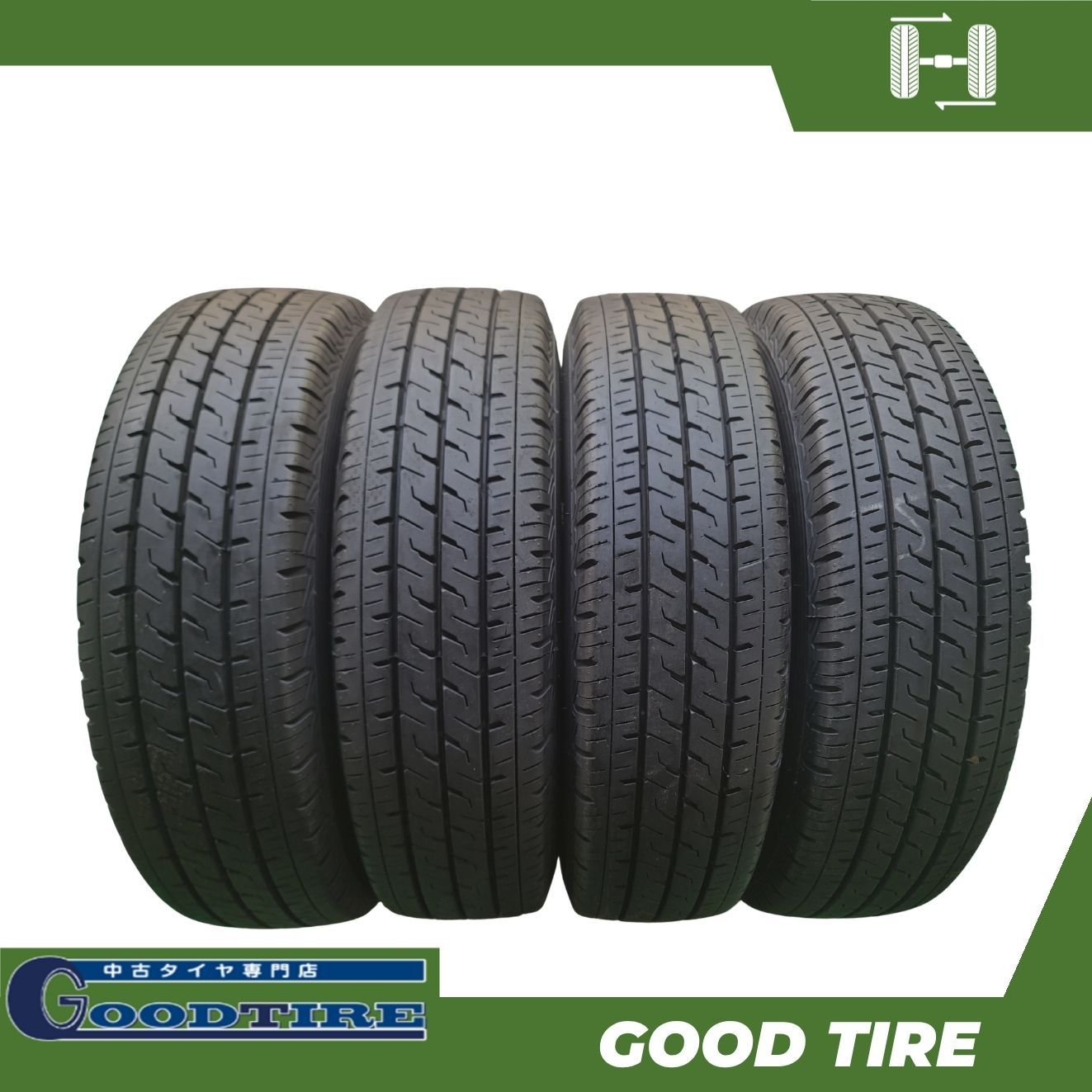 185/75R15 106/104NLT ブリヂストン ECOPIA R710 2024年製 4本 夏用 8.5分山 中古タイヤ タイヤ（7724） 21,900円