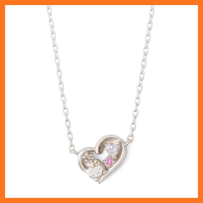 【新品】 [ザ・キッス] THE KISS KITTY-36DM ハローキティ シルバー ネックレス