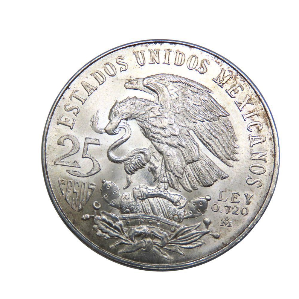 【中古】 メキシコシティオリンピック コイン 25ペソ 銀貨 1968年 約22.5g SV720 メキシコ オリンピック記念 コレクション A2601729 【無料ギフトラッピング承ります】