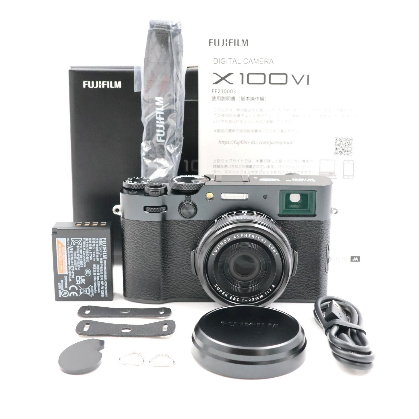 □シャッター数1300枚！新品同様□ FUJIFILM X100Ⅵ-B ブラック X100VI