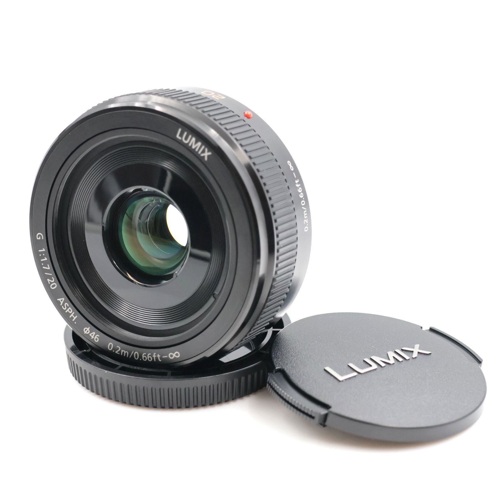 □新品同様□ Panasonic G 20mm F1.7 II ASPH. ブラック 単焦点レンズ 