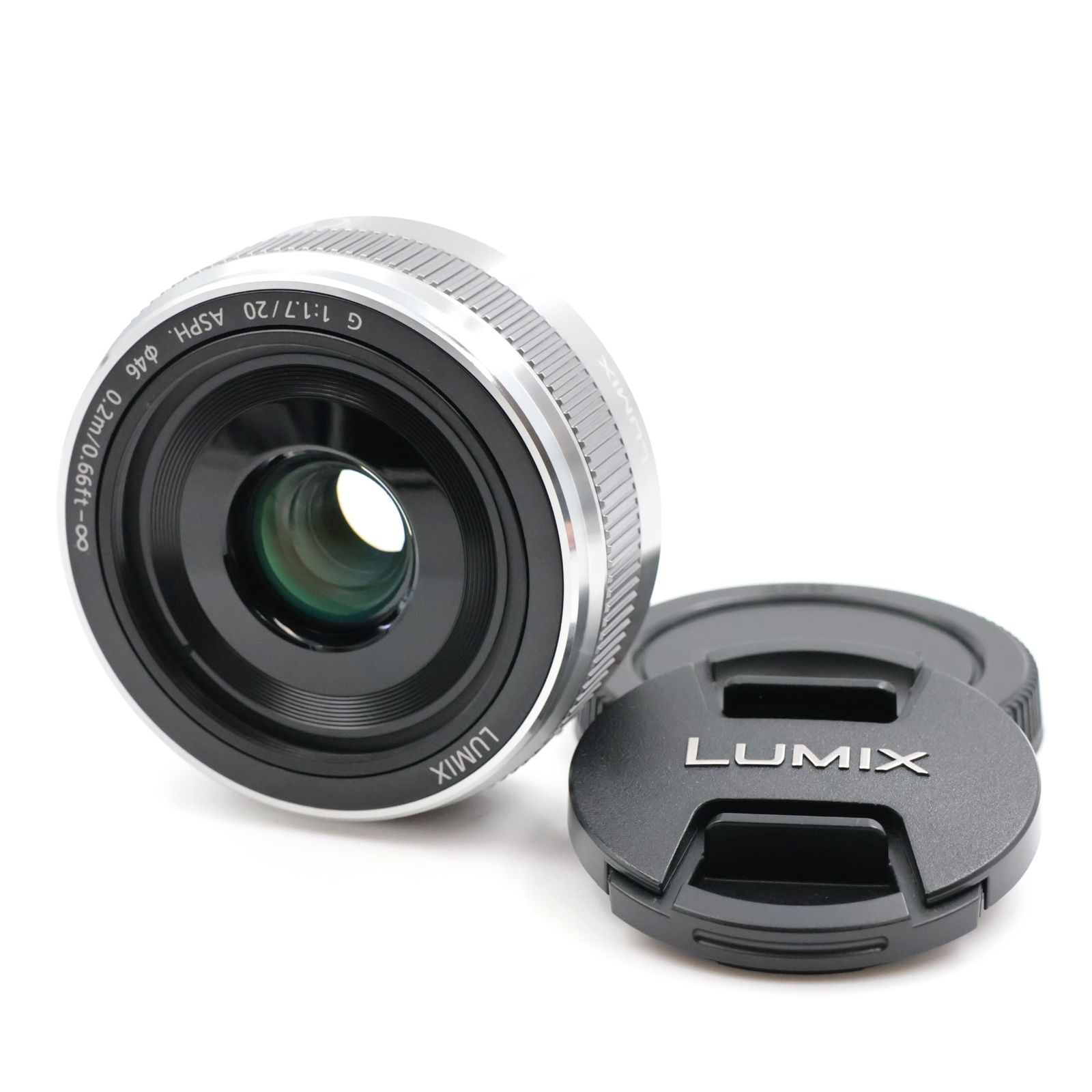 ■新品同様■ Panasonic G 20mm F1.7 II ASPH. シルバー 単焦点レンズ H-H020A-S
