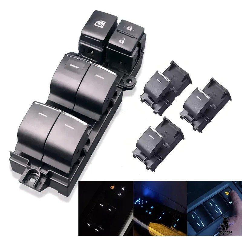 トヨタ BZ4X GR カローラ 2023-2025 LED バックライト付 パワーウィンドウ コントロールスイッチ