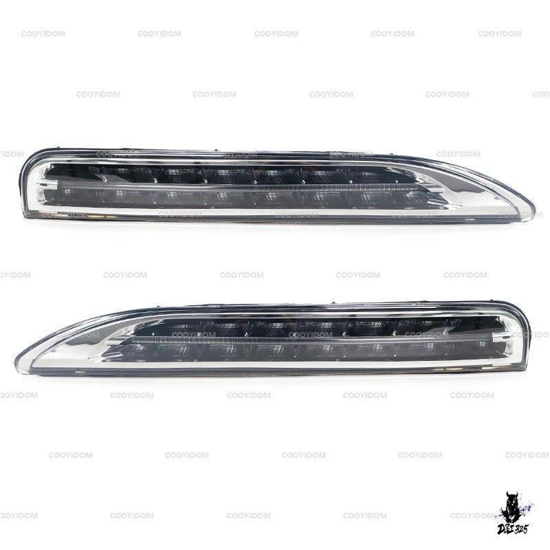 ポルシェ カイエン 2011-2014 フロントバンパー LED デイタイムランニングライト DRL