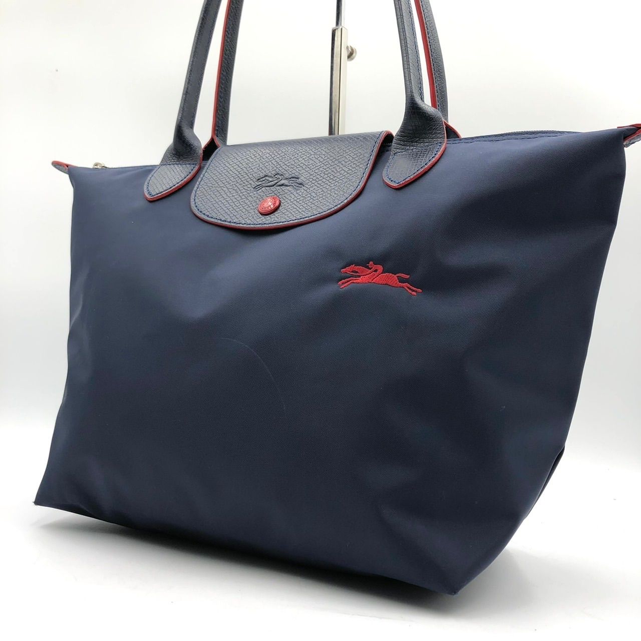 ロンシャン プリアージュ クラブ トートバッグ ナイロン ネイビー 紺 良品