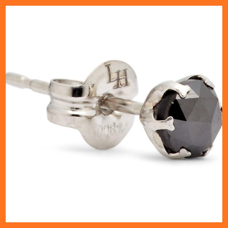 【新品】 [ライオンハート] LION HEART プラチナブラックダイヤ0.25ct ピアス(片耳用シングルピアス) 04E12PS/M