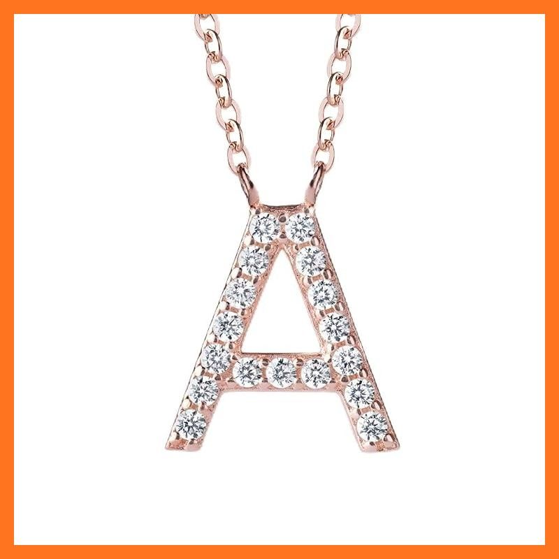 【新品】 [Gift from New York] イニシャル ネックレス レディース A アルファベット K18 ピンクゴールド 加工 ブランド プレゼント 女性
