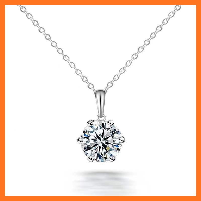 【新品】 [京珠堂] ネックレス モアサナイト シルバー925 一粒 レディース アクセサリー 女性 プレゼント 金属アレルギー対応 ペンダント シルバー925ネックレス ジュエリー アクセサリー シルバーネックレス モアサナイトネックレス