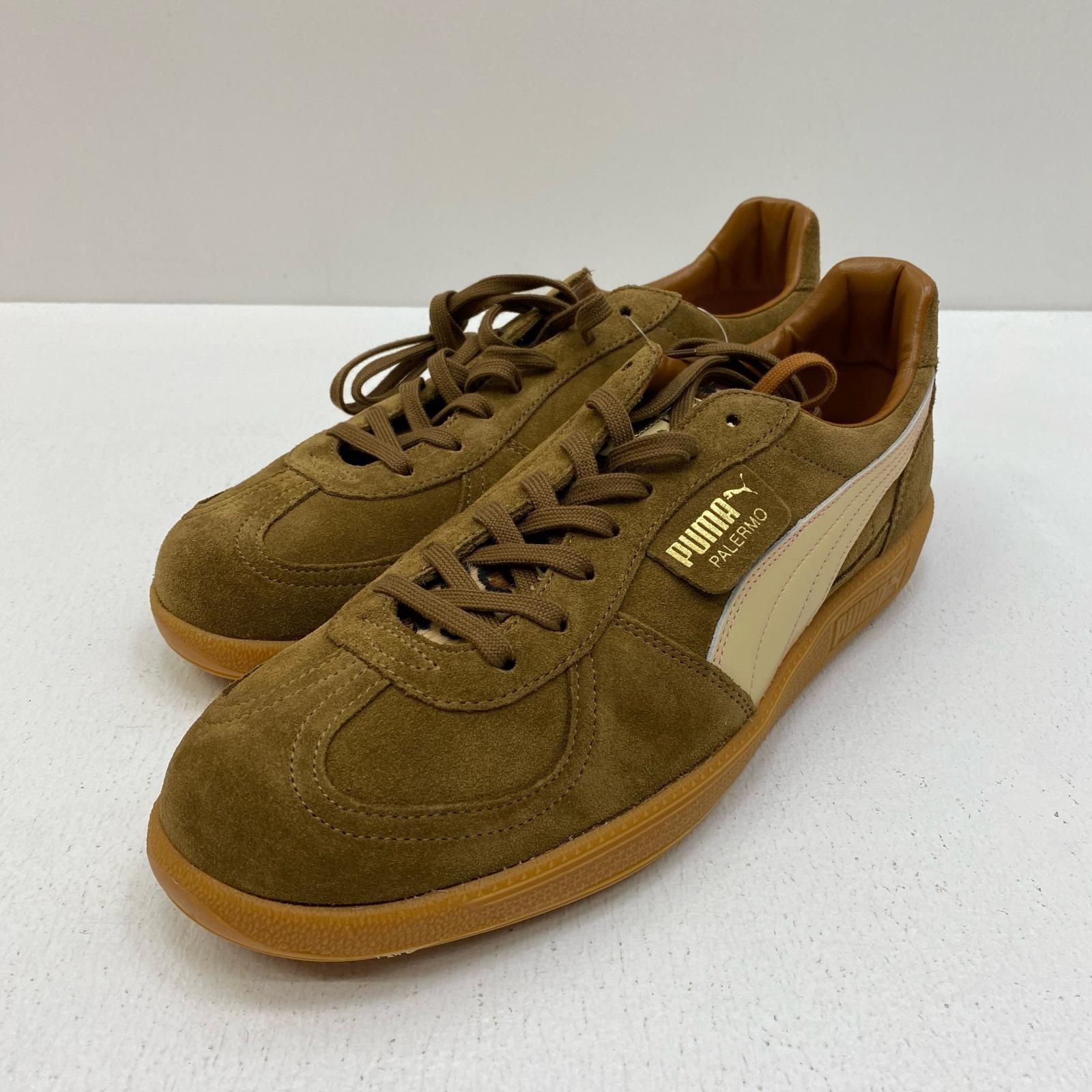 【加古川店】 中古 PUMA | プーマ スニーカー Palermo Made in Japan 407699-01 ブラウン 28cm 【126】