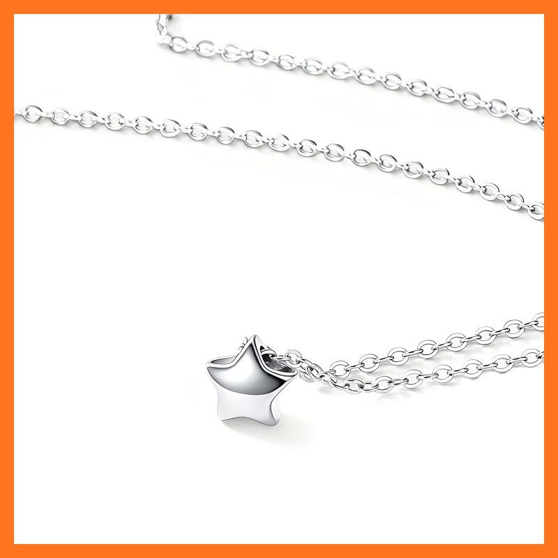 【新品】 [ChicSilver] 星 ネックレス レディース シルバー925 金属アレルギー対応 かわいい 人気 プレゼント 女性 誕生日