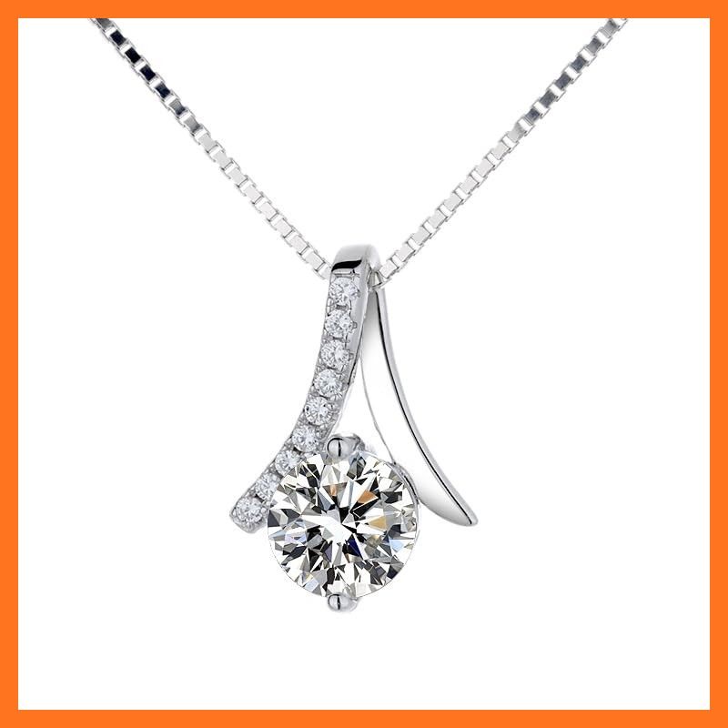 【新品】 [Angel's Closet] ネックレス レディース ジュエリー 【 1カラット ダイヤモンド より輝く ジュエリー 1.0ct 】 モアッサナイト ネックレス ペンダント シルバー925 5層プラチナコーティング お祝い ギフト 誕生日 プレゼ