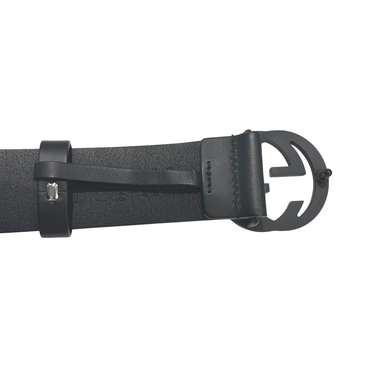 中古】GUCCI グッチメンズベルト インターロッキングG バックル ベルト
