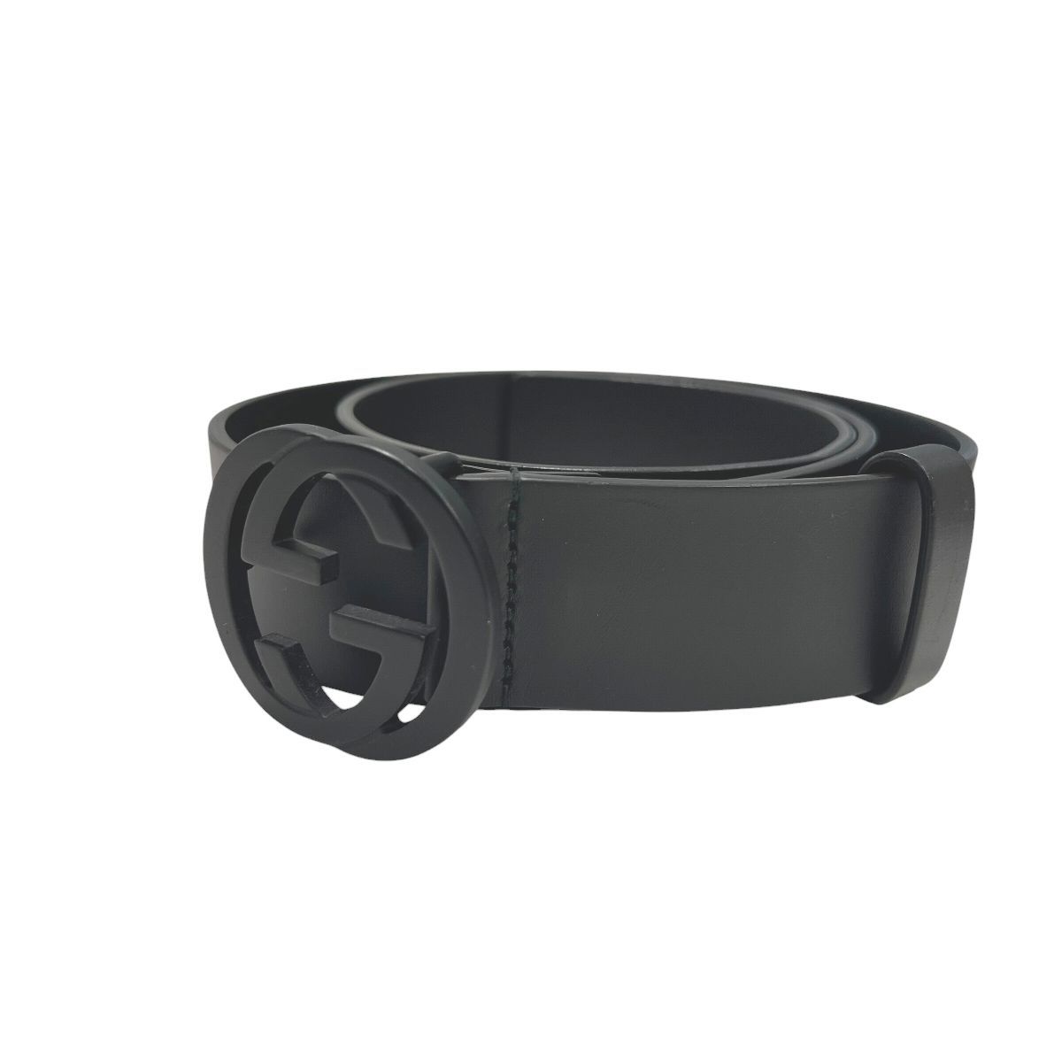 中古】GUCCI グッチメンズベルト インターロッキングG バックル ベルト 中古】GUCCI グッチメンズベルト インターロッキングG バックル ベルト