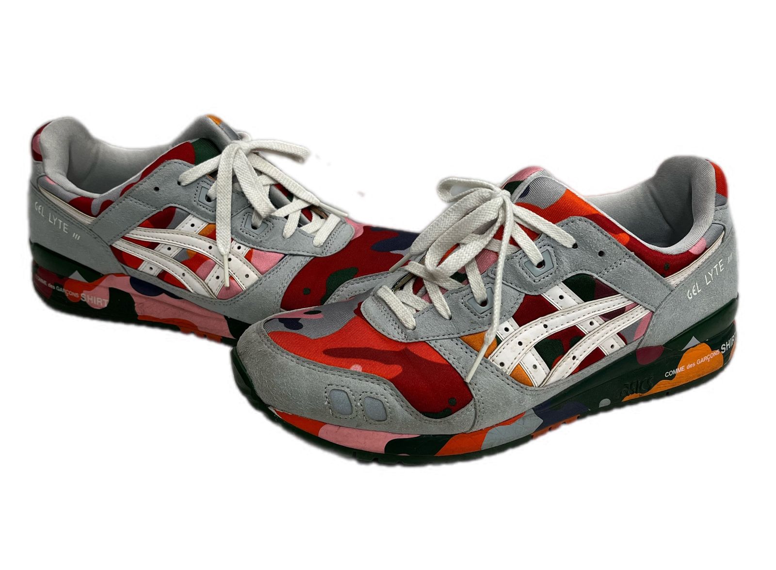 アシックス asics ×COMME desGARCONS SHIRT Gel-Lyte 3 Camouflage コムデギャルソン シャツ ゲルライト3 カモフラージュ 1201A132 メンズ靴 スニーカー マルチカラー 28cm 101sh-2707
