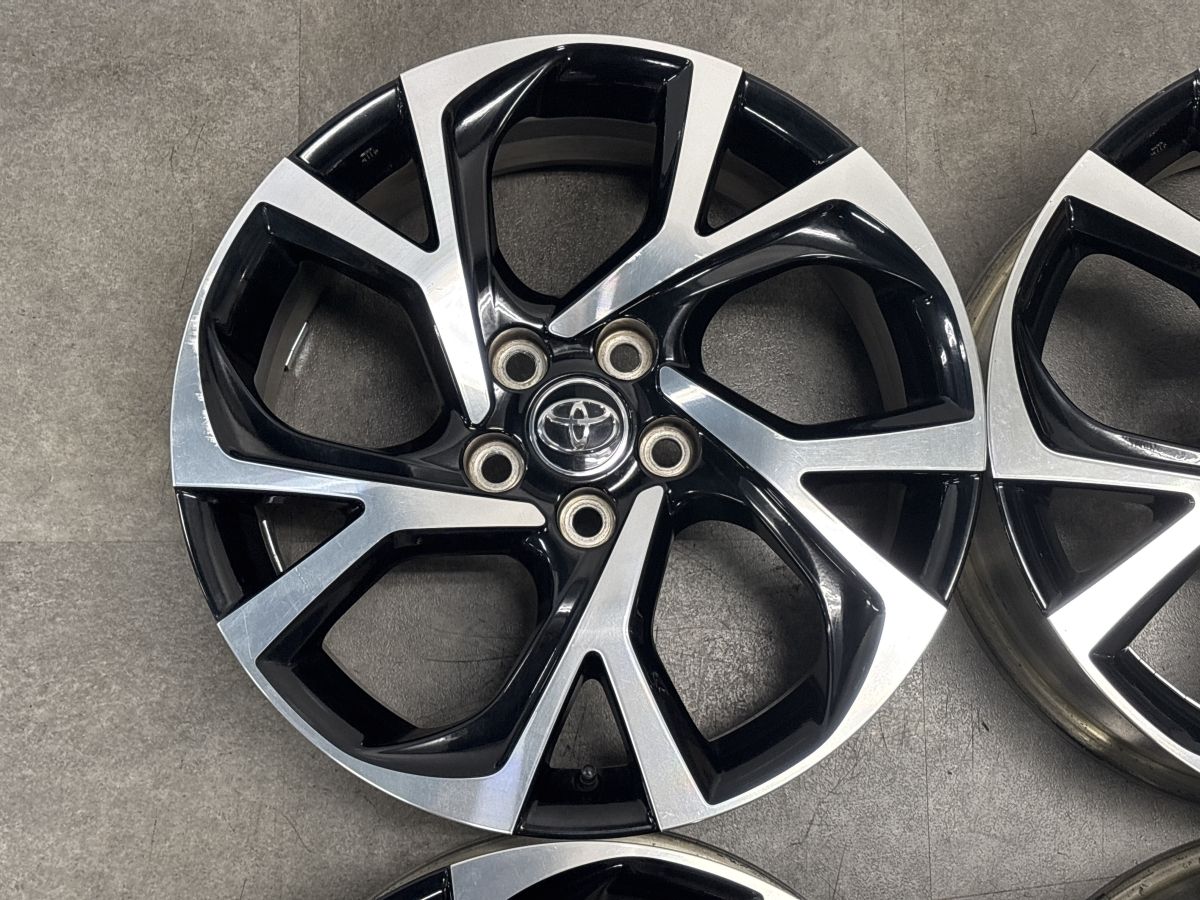 程度良好】トヨタ C-HR Gグレード 純正 18in 7J +50 PCD114.3 4本 