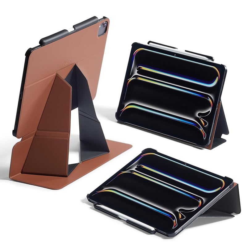 【新品】 MOFT【公式直営店】iPad Pro 11インチ ケース（第1/2/3/4世代）対応 タブレットケース 保護カバー タブレットスタンド 3角度調整可能 iPadスタンド 「ペンシルホルダー付き」 超軽量 薄型 折りたたみ 持ち運びやすい（ブラウン）