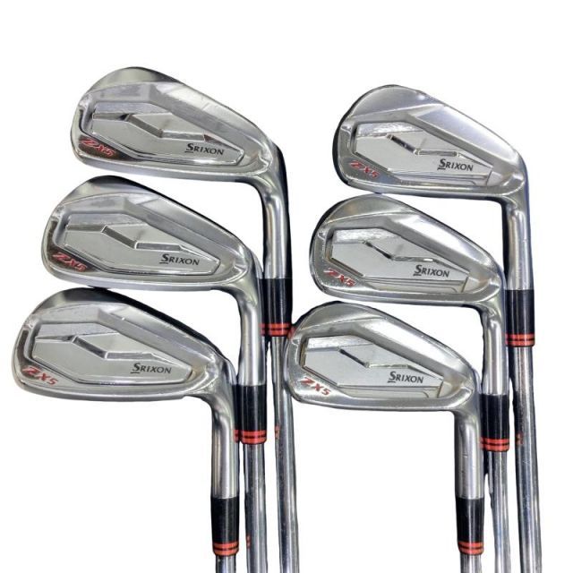 中古】 ダンロップ SRIXON ZX5 限定(レッド) 6S アイアンセット IR NS