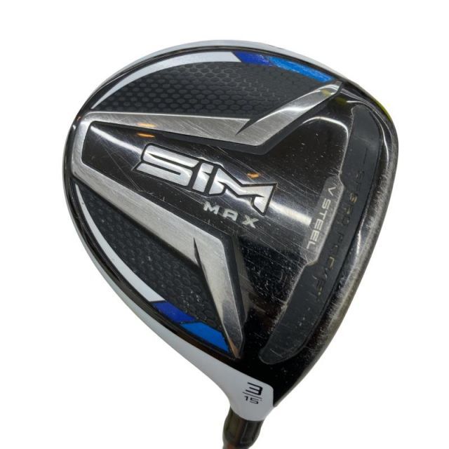 【中古】 テーラーメイド SIM MAX 3W フェアウェイウッド FW TENSEI BLUE TM50(FW) (フレックスS) メンズ 男性用 右利き 右用 Cランク ゴルフクラブ