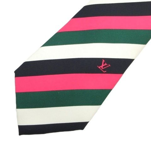 ルイヴィトン LOUIS VUITTON ネクタイ ストライプ マルチカラー ■GY47 10,286円