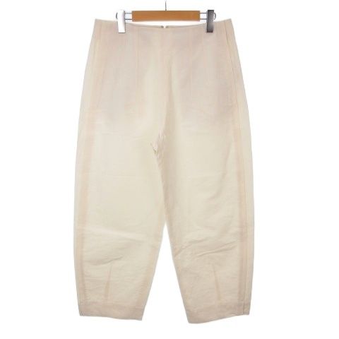 バンフォード bamford コクーン パンツ コットン リネン L ホワイト