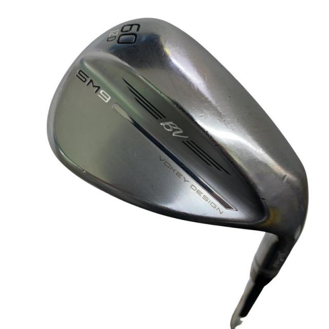 【中古】 タイトリスト VOKEY SPIN MILLED SM9 ツアークロム 60°/12°D ウェッジ WG Dynamic Gold (フレックスS) メンズ 男性用 右利き 右用 Cランク ゴルフクラブ