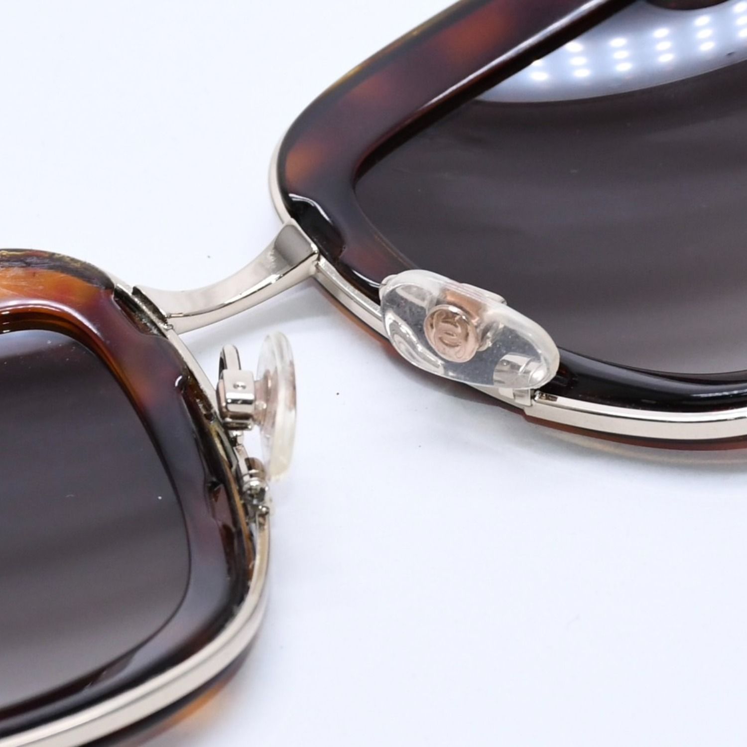 CHANEL シャネル ブラウン ゴールドフレーム Sunglasses サングラス