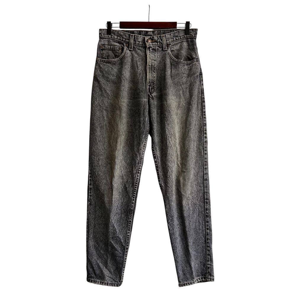 1990年7月製 USA製 Levi's 550 ケミカルウォッシュ ストーンウォッシュ テーパードデニム ボタン裏513 SIZE 32×30 NO.T526