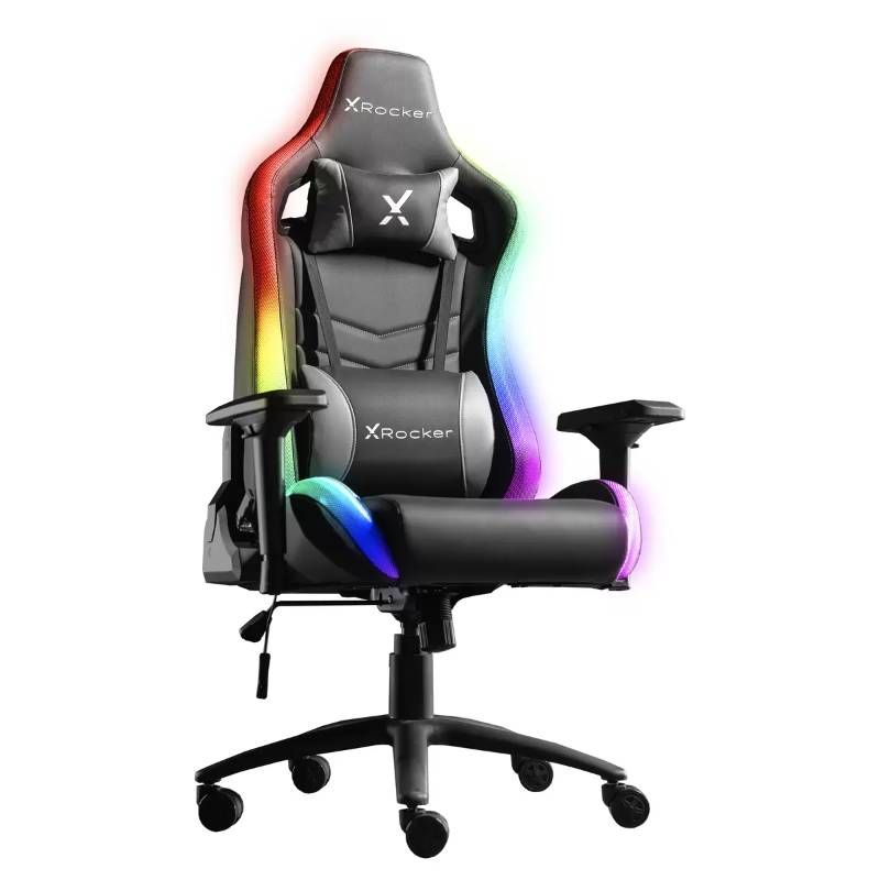 【新品未開封】X Rocker オバール RGB オフィスゲーミングチェア☆16521