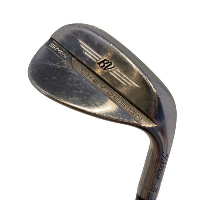【中古】 タイトリスト VOKEY SPIN MILLED SM8 ブラッシュドスチール 46°/10°F ウェッジ WG 純正特注シャフト (フレックスX) メンズ 男性用 右利き 右用 Cランク ゴルフクラブ