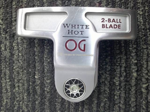 中古 パター オデッセイ ホワイトホットOG 2-BALL BLADE/オリジナルスチール[34]//3[3802]■博多