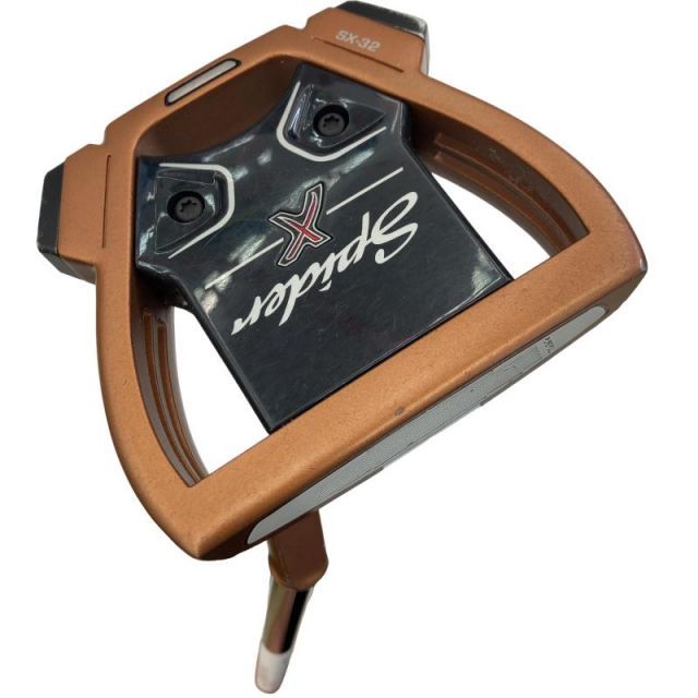【中古】 テーラーメイド Spider X COPPER/WHITE スモールスラント 33インチ パター PT スチール(ブラック) (フレックスその他) メンズ 男性用 右利き 右用 Dランク ゴルフクラブ