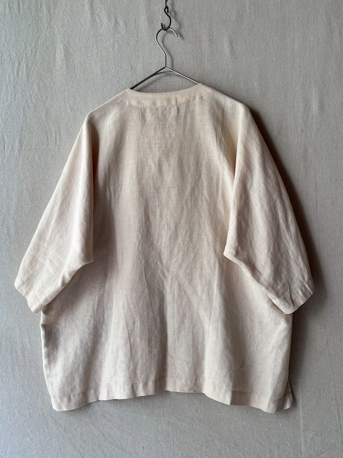 18ss HOMME PLISSE ISSEY MIYAKE プルオーバー ノーカラー シャツ / 2