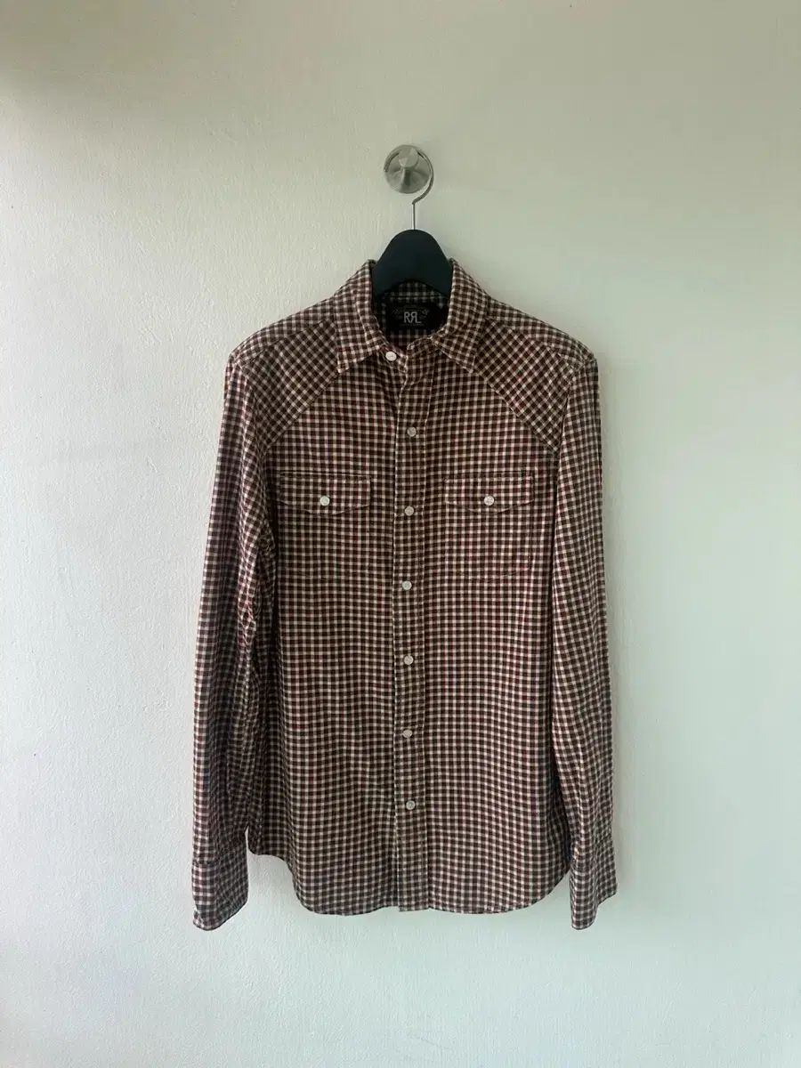 RRL（ダブルアールエル）ギンガムチェック ウエスタンシャツ