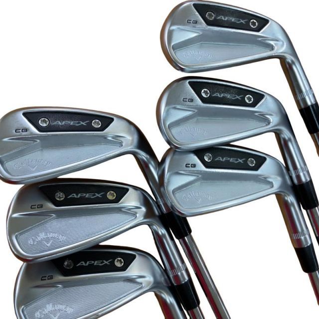【中古】 キャロウェイ APEX CB(2024) 6S アイアンセット IR Dynamic Gold MID 115 (フレックスS) メンズ 男性用 右利き 右用 Cランク ゴルフクラブ