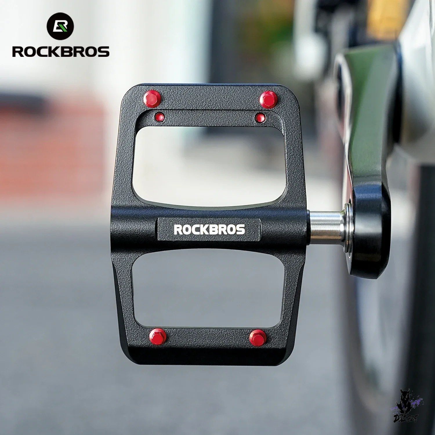 ROCKBROS 自転車ペダル 軽量 3ベアリング ロードバイク マグネシウム合金 171g