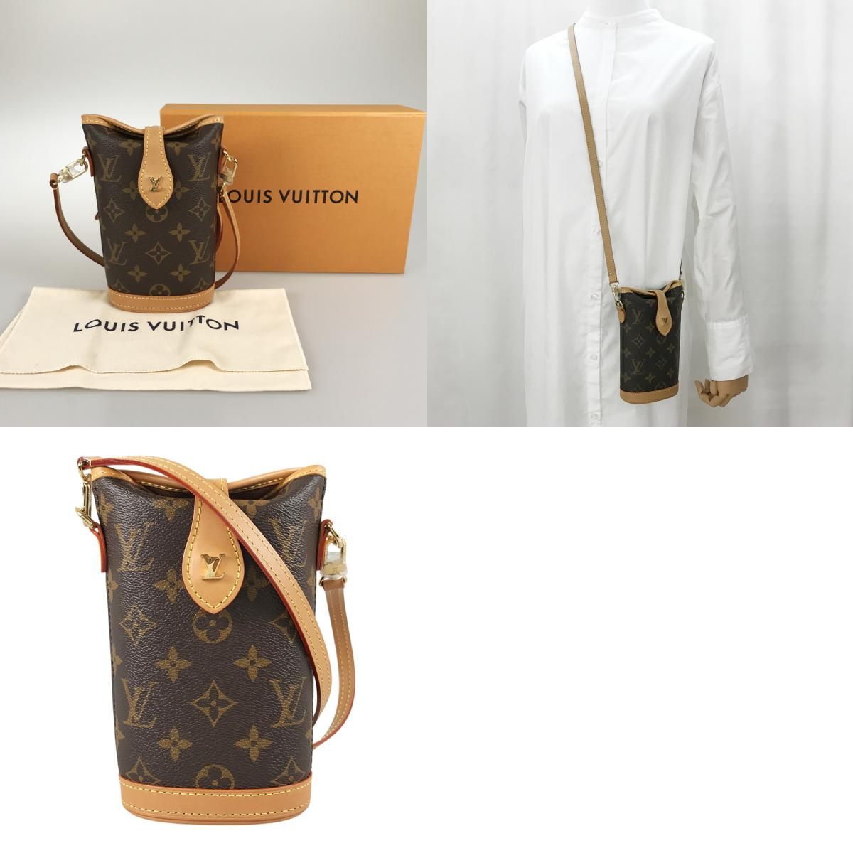 ルイ・ヴィトン LOUIS VUITTON モノグラム フォールド ミー ポーチ