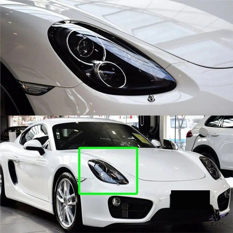 Porsche Boxster Cayman 981 2013-2016 フロントヘッドライトレンズカバー クリア