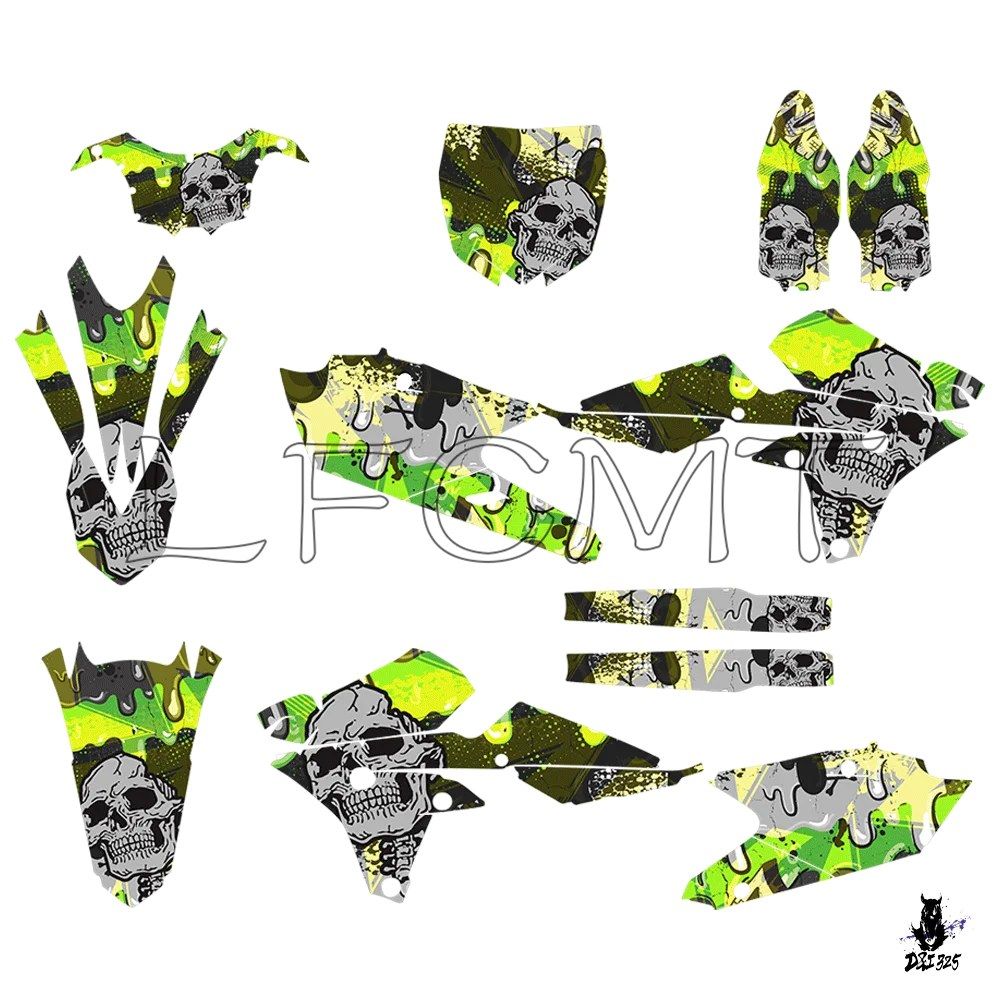 ヤマハ YZF250 YZF450 YZF250X 2014-2019 グラフィックデカール ステッカーキット