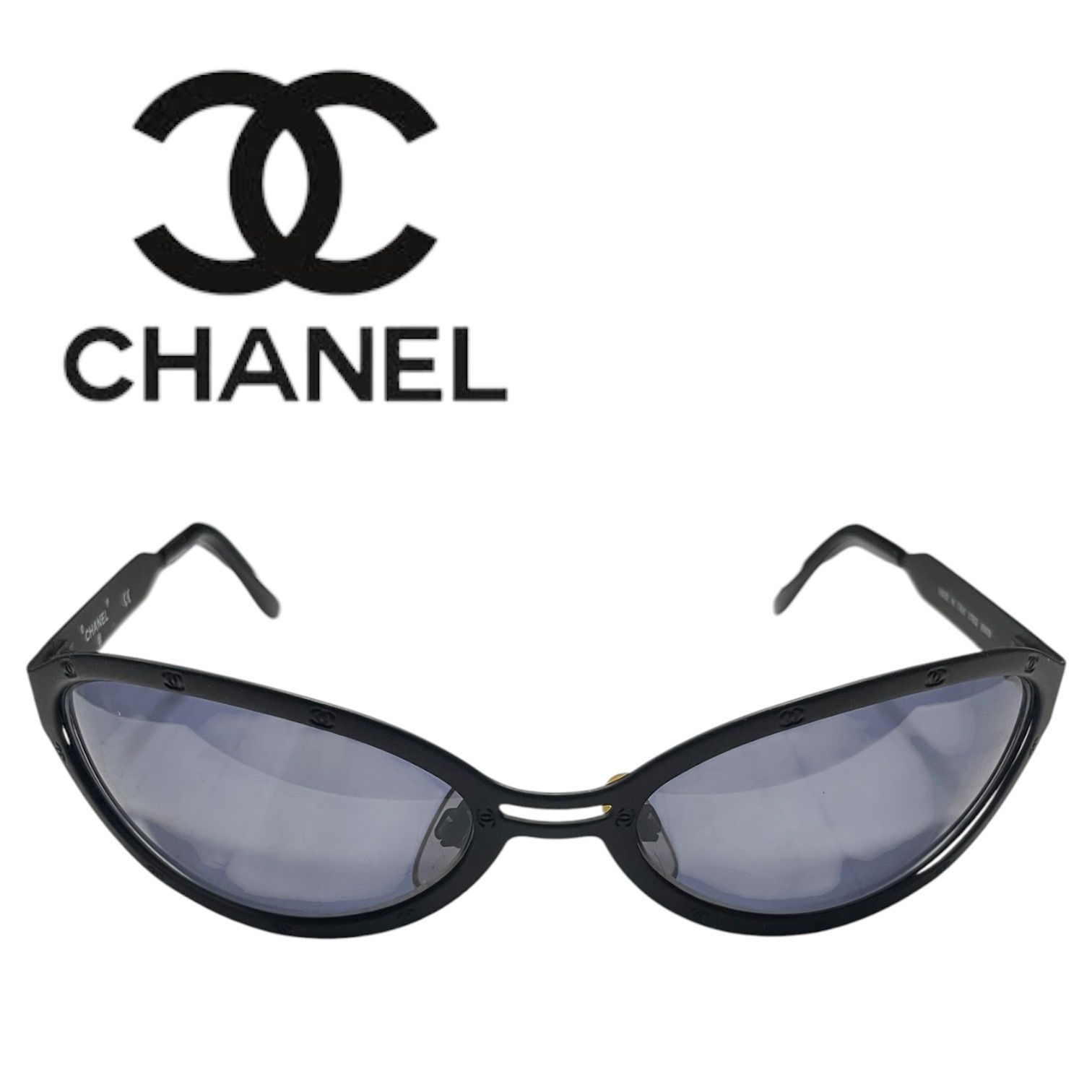 CHANEL シャネル ココマーク サングラス ブラック メタル / プラスチック 07802 90405 レディース
