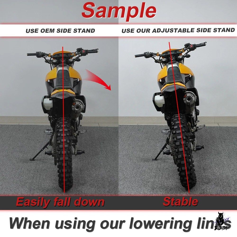 Honda CRF250L CRF300L 用 調整可能キックスタンド 2012-2023年式対応