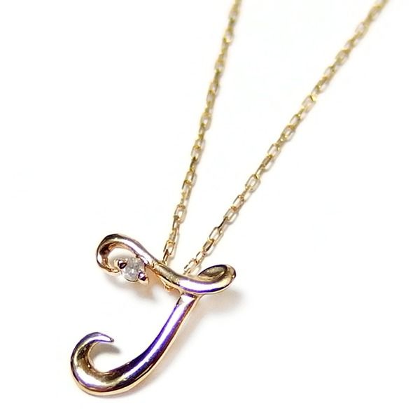 イニシャル ネックレス ダイヤモンド ネックレス 一粒 0.01ct K18 ゴールド 文字 T ダイヤネックレス ペンダント レディース ジュエリー プレゼント 34,372円