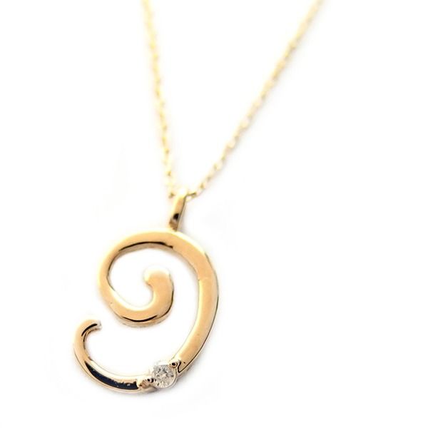 ナンバー ネックレス ダイヤモンド ネックレス 一粒 0.01ct K18 ゴールド 数字 9 ダイヤネックレス ペンダント レディース ジュエリー プレゼント
